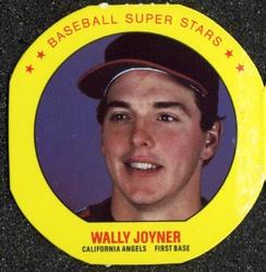 1987 Super Stars Discs #10 Wally Joyner Front