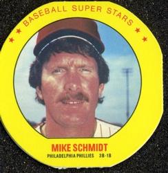 1987 Super Stars Discs #11 Mike Schmidt Front