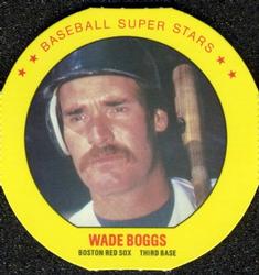 1987 Super Stars Discs #13 Wade Boggs Front