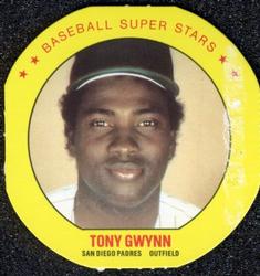 1987 Super Stars Discs #16 Tony Gwynn Front