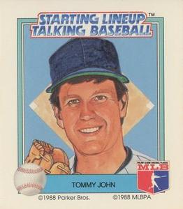 1988 Parker Bros. Starting Lineup Talking Baseball New York Yankees #25 Tommy John Front