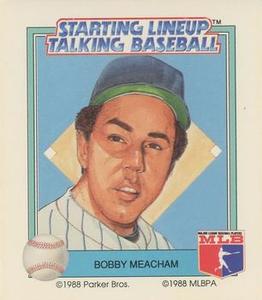 1988 Parker Bros. Starting Lineup Talking Baseball New York Yankees #19 Bobby Meacham Front