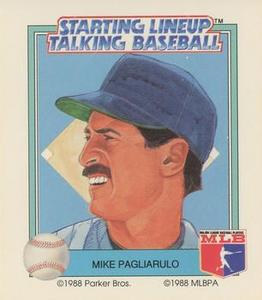 1988 Parker Bros. Starting Lineup Talking Baseball New York Yankees #15 Mike Pagliarulo Front