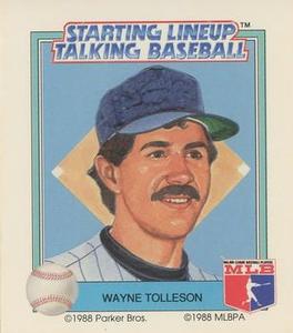 1988 Parker Bros. Starting Lineup Talking Baseball New York Yankees #16 Wayne Tolleson Front