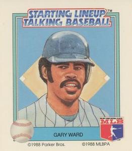 1988 Parker Bros. Starting Lineup Talking Baseball New York Yankees #22 Gary Ward Front