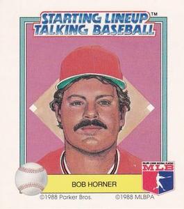 1988 Parker Bros. Starting Lineup Talking Baseball St. Louis Cardinals #14 Bob Horner Front