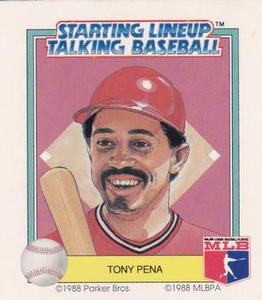 1988 Parker Bros. Starting Lineup Talking Baseball St. Louis Cardinals #11 Tony Pena Front