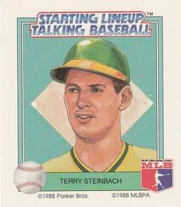 1988 Parker Bros. Starting Lineup Talking Baseball Oakland Athletics #11 Terry Steinbach Front