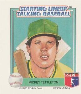 1988 Parker Bros. Starting Lineup Talking Baseball Oakland Athletics #12 Mickey Tettleton Front