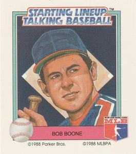 1988 Parker Bros. Starting Lineup Talking Baseball California Angels #11 Bob Boone Front