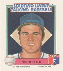 1988 Parker Bros. Starting Lineup Talking Baseball California Angels #17 Dick Schofield Front
