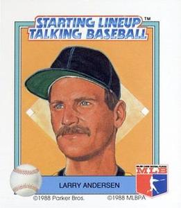 1988 Parker Bros. Starting Lineup Talking Baseball Houston Astros #29 Larry Andersen Front