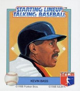 1988 Parker Bros. Starting Lineup Talking Baseball Houston Astros #22 Kevin Bass Front