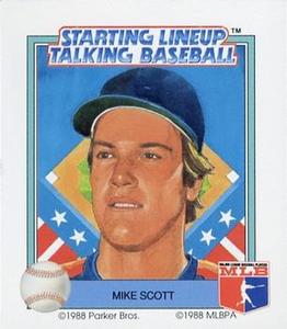 1988 Parker Bros. Starting Lineup Talking Baseball Houston Astros #26 Mike Scott Front