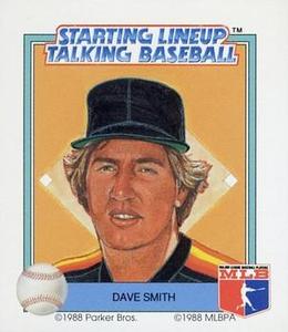 1988 Parker Bros. Starting Lineup Talking Baseball Houston Astros #28 Dave Smith Front