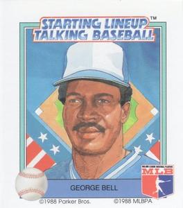 1988 Parker Bros. Starting Lineup Talking Baseball Toronto Blue Jays #21 George Bell Front