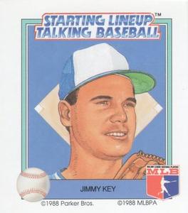 1988 Parker Bros. Starting Lineup Talking Baseball Toronto Blue Jays #27 Jimmy Key Front