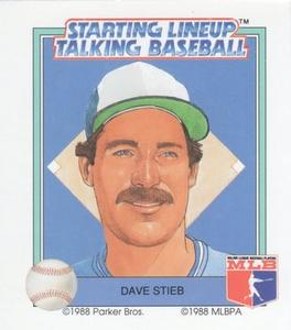 1988 Parker Bros. Starting Lineup Talking Baseball Toronto Blue Jays #30 Dave Stieb Front
