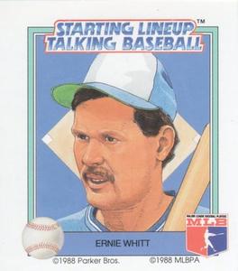 1988 Parker Bros. Starting Lineup Talking Baseball Toronto Blue Jays #11 Ernie Whitt Front