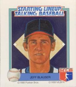 1988 Parker Bros. Starting Lineup Talking Baseball Atlanta Braves #17 Jeff Blauser Front
