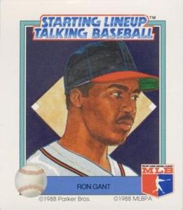 1988 Parker Bros. Starting Lineup Talking Baseball Atlanta Braves #14 Ron Gant Front