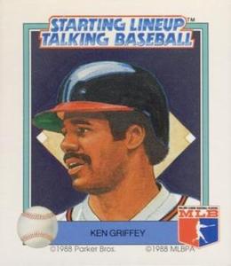 1988 Parker Bros. Starting Lineup Talking Baseball Atlanta Braves #23 Ken Griffey Front