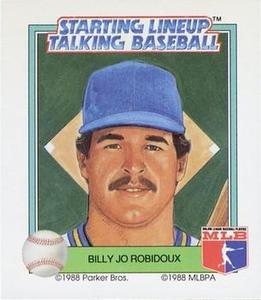 1988 Parker Bros. Starting Lineup Talking Baseball Milwaukee Brewers #24 Billy Jo Robidoux Front