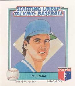 1988 Parker Bros. Starting Lineup Talking Baseball Chicago Cubs #17 Paul Noce Front