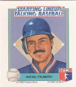 1988 Parker Bros. Starting Lineup Talking Baseball Chicago Cubs #24 Rafael Palmeiro Front