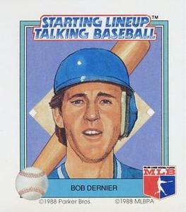 1988 Parker Bros. Starting Lineup Talking Baseball Chicago Cubs #23 Bob Dernier Front