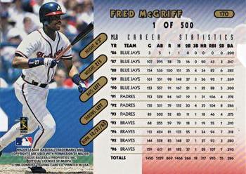 1997 Donruss - Press Proofs Gold #170 Fred McGriff Back