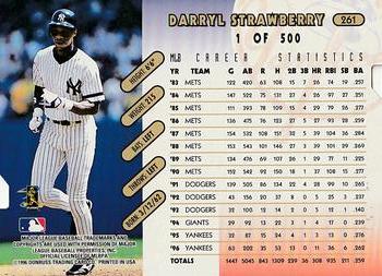 1997 Donruss - Press Proofs Gold #261 Darryl Strawberry Back