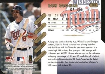 1997 Donruss - Press Proofs Gold #283 Ron Coomer Back