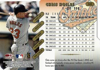 1997 Donruss - Press Proofs Gold #342 Chris Hoiles Back