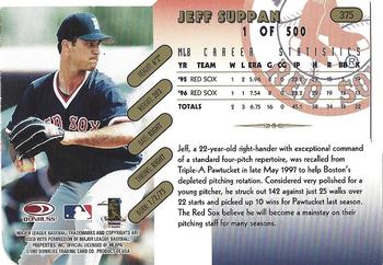 1997 Donruss - Press Proofs Gold #375 Jeff Suppan Back