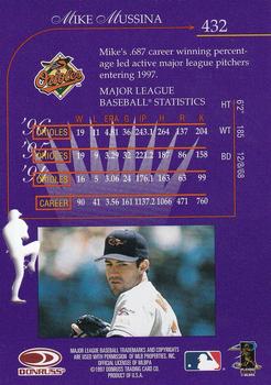 1997 Donruss - Press Proofs Gold #432 Mike Mussina Back