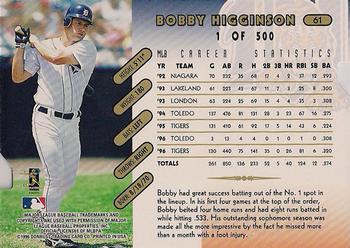 1997 Donruss - Press Proofs Gold #61 Bobby Higginson Back