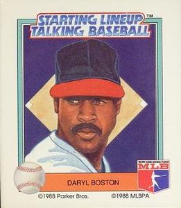 1988 Parker Bros. Starting Lineup Talking Baseball Chicago White Sox #20 Daryl Boston Front