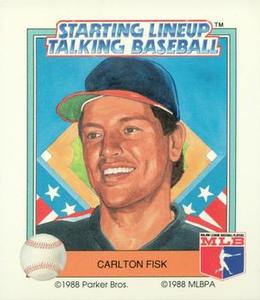 1988 Parker Bros. Starting Lineup Talking Baseball Chicago White Sox #12 Carlton Fisk Front