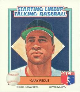 1988 Parker Bros. Starting Lineup Talking Baseball Chicago White Sox #21 Gary Redus Front