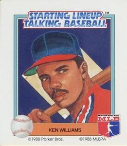 1988 Parker Bros. Starting Lineup Talking Baseball Chicago White Sox #22 Ken Williams Front