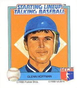 1988 Parker Bros. Starting Lineup Talking Baseball Los Angeles Dodgers #16 Glenn Hoffman Front