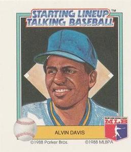 1988 Parker Bros. Starting Lineup Talking Baseball Seattle Mariners #13 Alvin Davis Front