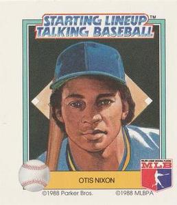 1988 Parker Bros. Starting Lineup Talking Baseball Seattle Mariners #24 Otis Nixon Front