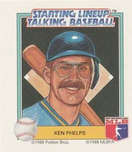 1988 Parker Bros. Starting Lineup Talking Baseball Seattle Mariners #19 Ken Phelps Front