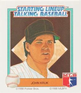 1988 Parker Bros. Starting Lineup Talking Baseball San Diego Padres #13 John Kruk Front