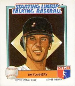 1988 Parker Bros. Starting Lineup Talking Baseball San Diego Padres #14 Tim Flannery Front