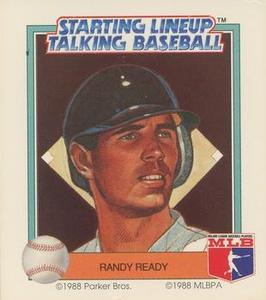 1988 Parker Bros. Starting Lineup Talking Baseball San Diego Padres #15 Randy Ready Front