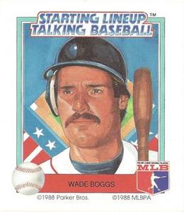 1988 Parker Bros. Starting Lineup Talking Baseball Boston Red Sox #16 Wade Boggs Front