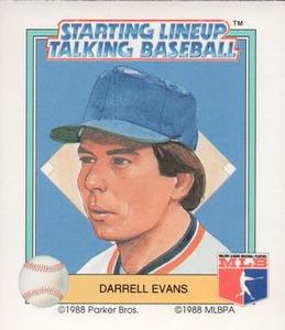 1988 Parker Bros. Starting Lineup Talking Baseball Detroit Tigers #13 Darrell Evans Front